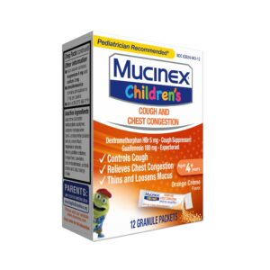 Mucinex Children's Cough Medicine & Expectorant for Kids, OTC Relief, Orange Crème Flavor Mini-Melts, 12 ct - Image 12