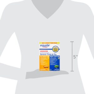 Equate Maximum Strength Daytime & Nighttime Severe Cold and Flu Relief Caplets Combo Pack, 24 Count, Compare to Mucinex® FAST-MAX® Day Severe Cold and Night Severe Cold & Flu Active Ingredients - Image 6