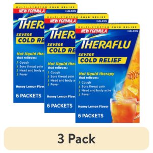 Theraflu Daytime Severe Cough Cold and Flu Relief Medicine Powder, Honey Lemon, 6 Count - Image 11