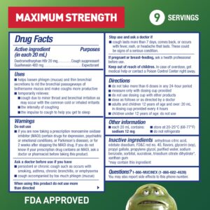 Mucinex Fast-Max DM Max Strength Expectorant & Cough Medicine, Excess Mucus Relief, FSA/HSA, 6 fl oz - Image 4