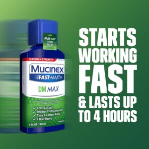 Mucinex Fast-Max DM Max Strength Expectorant & Cough Medicine, Excess Mucus Relief, FSA/HSA, 6 fl oz - Image 6