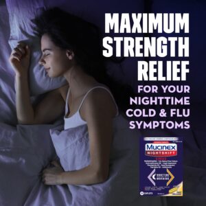 Mucinex Nightshift Sinus Medicine, OTC Fever Reducer, Cough Suppressant, Nasal Decongestant, 20 Caplets - Image 8