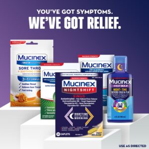 Mucinex Nightshift Sinus Medicine, OTC Fever Reducer, Cough Suppressant, Nasal Decongestant, 20 Caplets - Image 10