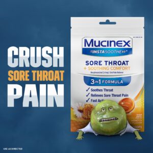 Mucinex Instasoothe Sore Throat Lozenges Drops, FSA, Honey & Echinacea Flavor, 40 Count - Image 9