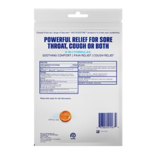 Mucinex Instasoothe Sore Throat Lozenges Drops, FSA, Honey & Echinacea Flavor, 40 Count - Image 10