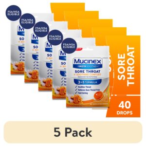 Mucinex Instasoothe Sore Throat Lozenges Drops, FSA, Honey & Echinacea Flavor, 40 Count - Image 13