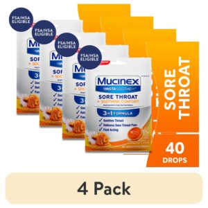 Mucinex Instasoothe Sore Throat Lozenges Drops, FSA, Honey & Echinacea Flavor, 40 Count - Image 16