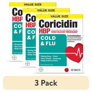 Coricidin HBP Cold & Flu Relief Tablets, High Blood Pressure, 40 Count - Image 6