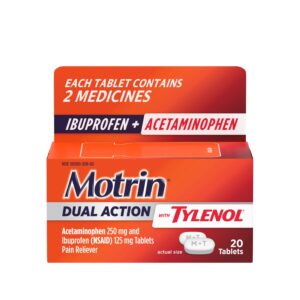 Motrin Dual Action with Tylenol, Ibuprofen & Acetaminophen, 20 Ct - Image 7