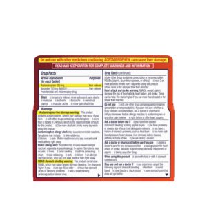 Motrin Dual Action with Tylenol, Ibuprofen & Acetaminophen, 20 Ct - Image 8
