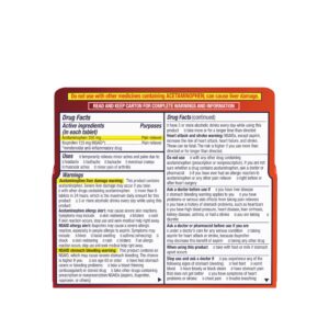 Motrin Dual Action with Tylenol, Ibuprofen & Acetaminophen, 20 Ct - Image 19