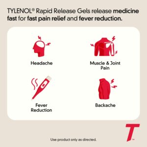 Tylenol Extra Strength 500 mg Acetaminophen Rapid Release Gels, 24 Ct - Image 3