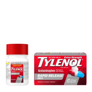 Tylenol Extra Strength 500 mg Acetaminophen Rapid Release Gels, 24 Ct - Image 8