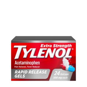 Tylenol Extra Strength 500 mg Acetaminophen Rapid Release Gels, 24 Ct - Image 9
