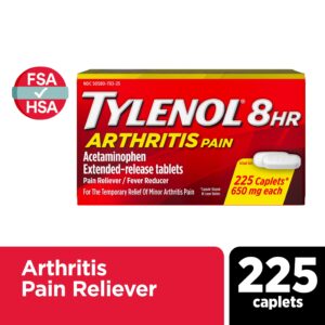Tylenol 8 Hour Arthritis & Joint Pain Acetaminophen Caplets, 225 Count - Image 1
