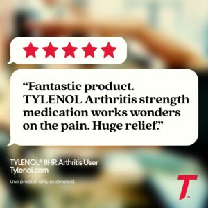 Tylenol 8 Hour Arthritis & Joint Pain Acetaminophen Caplets, 225 Count - Image 12