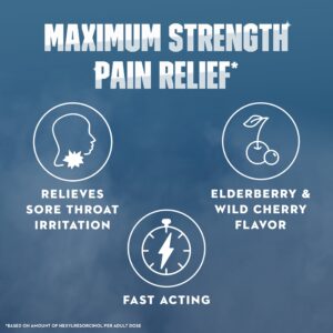 Mucinex Instasoothe Sore Throat Lozenges, FSA/HSA, Elderberry & Cherry Flavor, 40 Medicated Throat Drops - Image 4