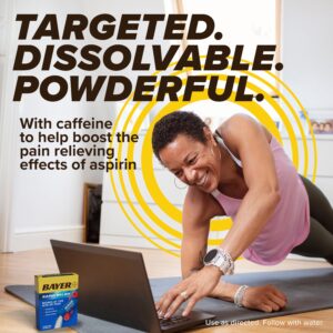 Bayer Rapid Relief Powder Packs with Aspirin & Caffeine, Raspberry Flavor, 20 Count - Image 8