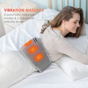Comfier Heating Pad with Massage for Back Relief, Waist Belt with Heat for Lumbar Pain, Gifts - Image 3