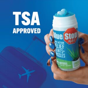 Blue Stop Max Muscle and Joint Relief Gel, Soothes Aches and Discomfort with Massage Applicator, 3.4 oz - Image 6