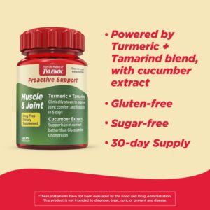 Tylenol Proactive Support* Muscle & Joint Supplements, 30 Count - Image 2