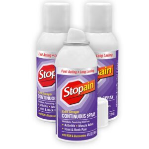 Stopain Pain Relief Spray 4oz (2 Pack) USA Made, Max Strength Fast Acting With MSM, Glucosamine, Menthol For Arthritis, Lower Back Sciatica, Knee, Neck, HSA FSA Approved Topical Analgesic Products - Image 13