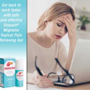 Stopain Migraine Topical Pain Relieving Gel, 1.62 fl oz - Image 4