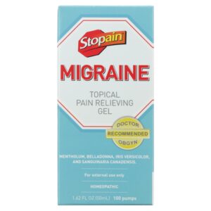 Stopain Migraine Topical Pain Relieving Gel, 1.62 fl oz - Image 7