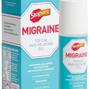 Stopain Migraine Topical Pain Relieving Gel, 1.62 fl oz - Image 11