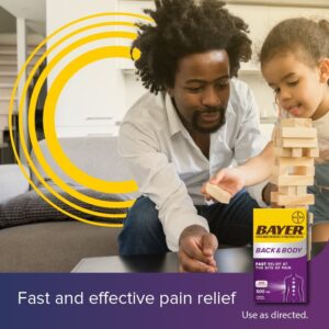 Bayer Back & Body Extra Strength Pain Reliever Aspirin w Caffeine, 500mg Coated Tablets, 24 Ct - Image 4