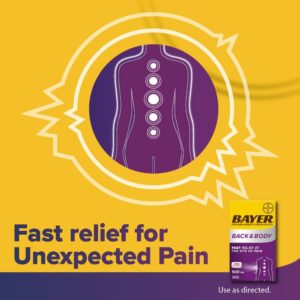 Bayer Back & Body Extra Strength Pain Reliever Aspirin w Caffeine, 500mg Coated Tablets, 24 Ct - Image 6