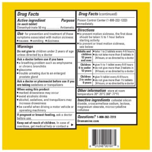 Dramamine Original, Motion Sickness Relief, Sensitive Stomach, 36 Count - Image 7