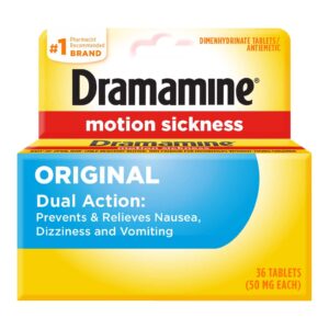 Dramamine Original, Motion Sickness Relief, Sensitive Stomach, 36 Count - Image 9