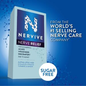 Nervive Nerve Relief, Alpha Lipoic Acid, Vitamin B12, B6, B1, Over-the-Counter Medicine, 30 Tablets - Image 8
