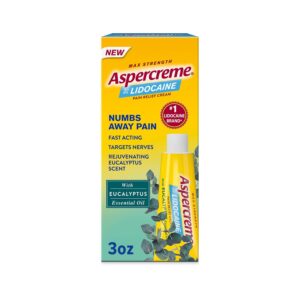 Aspercreme with 4% Lidocaine Cream, Eucalyptus, 3 oz. - Image 1
