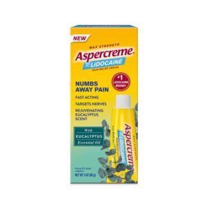 Aspercreme with 4% Lidocaine Cream, Eucalyptus, 3 oz. - Image 2