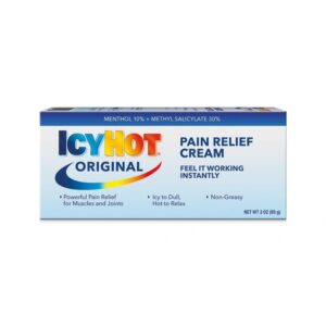 Icy Hot Original Pain Relieving Cream 3 oz. Powerful Pain Relief for Muscles & Joints