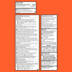 Equate Infants' Dye-Free Ibuprofen Oral Suspension Concentrated Drops, 50 mg, Berry Flavor, Ages 6 Mos to 23 Mos, 1 fl oz, Compare to Concentrated Motrin® Infants' Drops Active Ingredient - Image 5