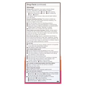 Equate Infants' Dye-Free Ibuprofen Oral Suspension Concentrated Drops, 50 mg, Berry Flavor, Ages 6 Mos to 23 Mos, 1 fl oz, Compare to Concentrated Motrin® Infants' Drops Active Ingredient - Image 6