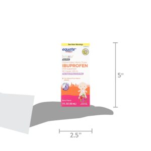 Equate Infants' Dye-Free Ibuprofen Oral Suspension Concentrated Drops, 50 mg, Berry Flavor, Ages 6 Mos to 23 Mos, 1 fl oz, Compare to Concentrated Motrin® Infants' Drops Active Ingredient - Image 7