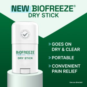 Biofreeze Pain Relief Portable Dry Solid, for Back Knee Muscle Joint and Arthritis Pain, 0.76 oz - Image 3