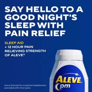 Aleve PM Pain Reliever & Nighttime Sleep Aid Caplets, 50 Count - Image 3