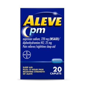 Aleve PM Pain Reliever & Nighttime Sleep Aid Caplets, 50 Count - Image 7