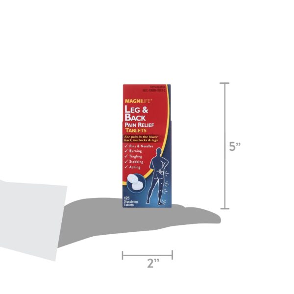 MagniLife Leg & Back Pain Relief Quick Dissolving Tablets, 125 Count