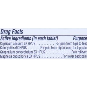 MagniLife Leg & Back Pain Relief Quick Dissolving Tablets, 125 Count