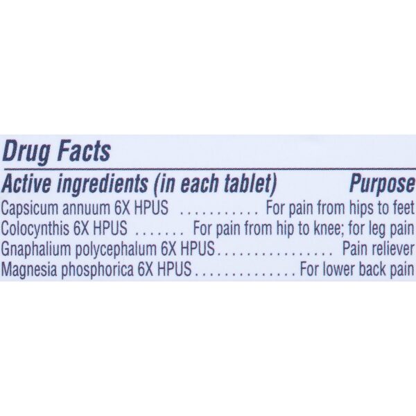MagniLife Leg & Back Pain Relief Quick Dissolving Tablets, 125 Count