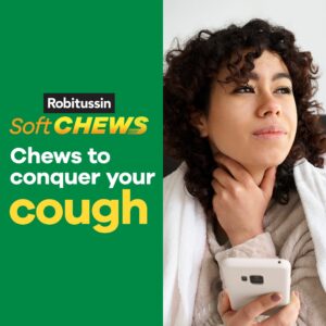 Robitussin Soft Chews, Long-Acting Cough Relief Cold Medicine, Berry Flavor, 20Ct Chewable Tablets - Image 6