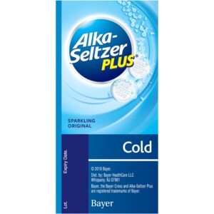 Alka-Seltzer Plus Cold Formula Sparkling Original Effervescent Tablets, 36 Ct