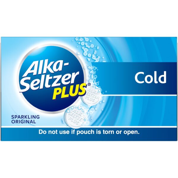 Alka-Seltzer Plus Cold Formula Sparkling Original Effervescent Tablets, 36 Ct