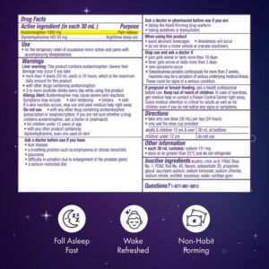 Vicks ZzzQuil Night Pain, Sleep Aid Pain Reliever Liquid, Sleep Aid and Pain Relief, Berry 12 Fl oz - Image 19